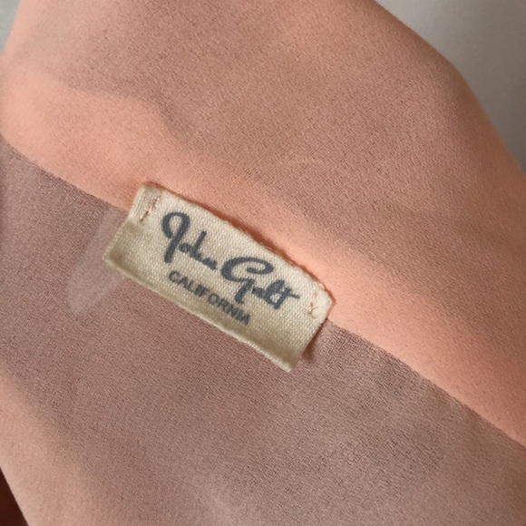 BRANDY MELVILLE Cropped Peach Tie-Back Shirt XS - Picture 4 of 4